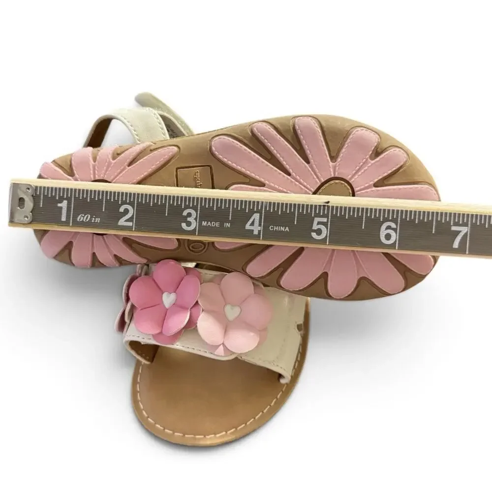 Cupcakes and Cashmere floral band Girls Adjustable Sandals SZ/10